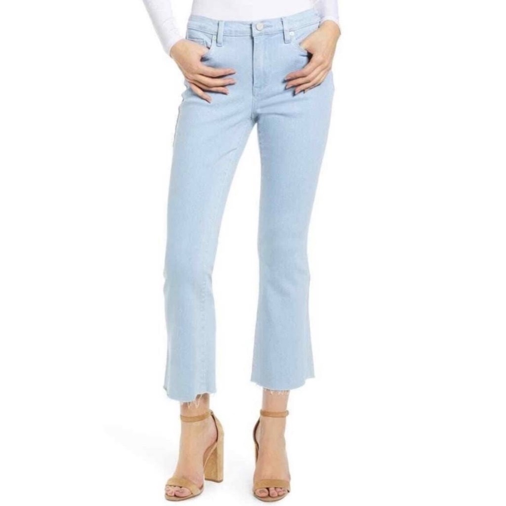 Blank NYC The Varick Kick Flare Jeans Raw Hem